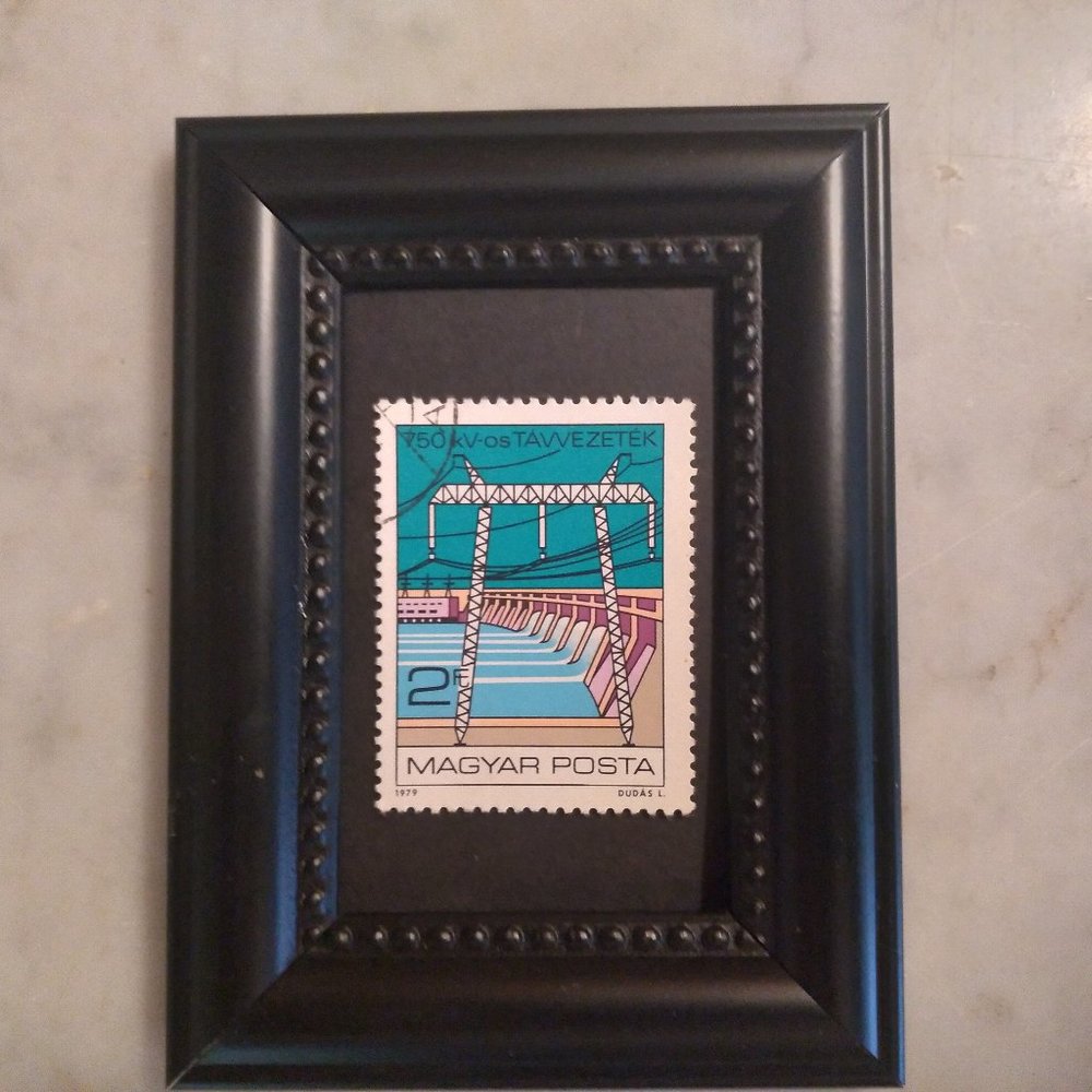Framed Stamp Art Hydro-Electric Power